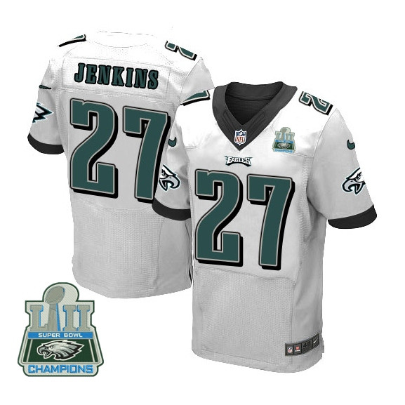  Eagles 27 Malcolm Jenkins White 2018 Super Bowl Champions Elite Jersey