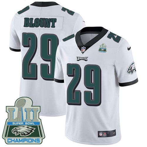  Eagles 29 LeGarrette Blount White 2018 Super Bowl Champions Vapor Untouchable Player Limited Jersey