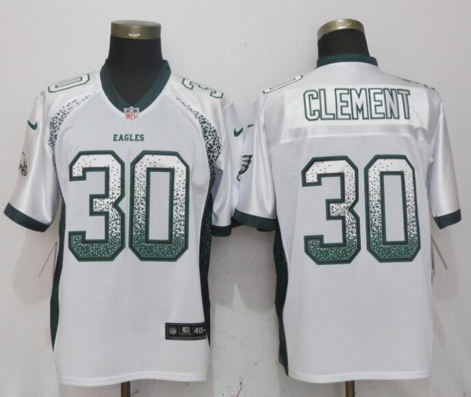  Eagles 30 Corey Clement White Drift Fashion Elite Jersey