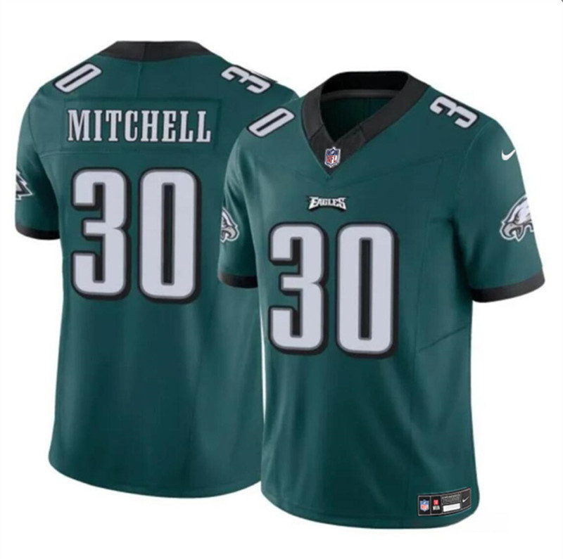 Nike Eagles 30 Quinyon Mitchell Green 2024 NFL Draft Vapor Limited Jersey