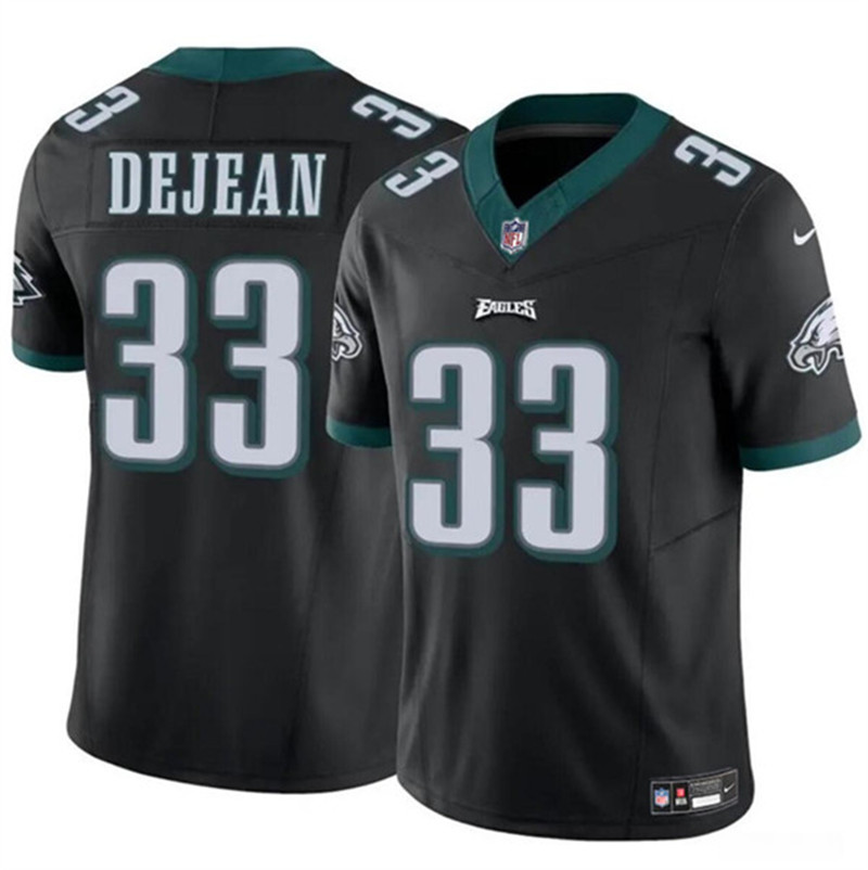 Nike Eagles 33 Cooper DeJean Black 2024 NFL Draft Vapor Limited Jersey