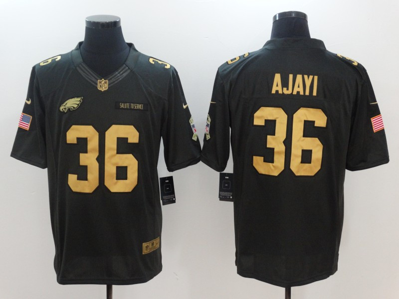  Eagles 36 Jay Ajayi Anthracite Salute To Service Limited Jersey