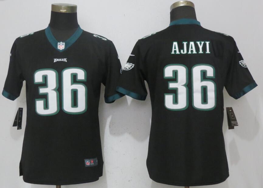  Eagles 36 Jay Ajayi Black Women Vapor Untouchable Player Limited Jersey