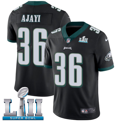  Eagles 36 Jay Ajayi Black Youth 2018 Super Bowl LII Vapor Untouchable Player Limited Jersey