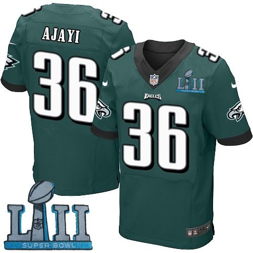  Eagles 36 Jay Ajayi Green 2018 Super Bowl LII Elite Jersey