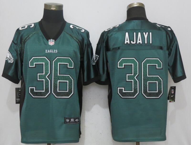  Eagles 36 Jay Ajayi Green Drift Fashion Elite Jersey