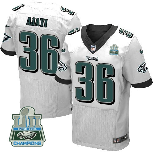  Eagles 36 Jay Ajayi White 2018 Super Bowl Champions Elite Jersey