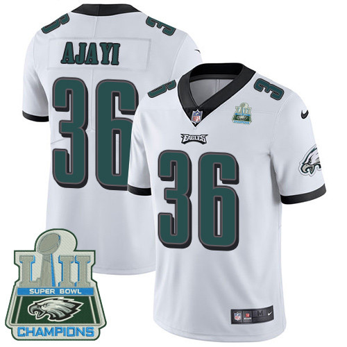  Eagles 36 Jay Ajayi White 2018 Super Bowl Champions Vapor Untouchable Player Limited Jersey