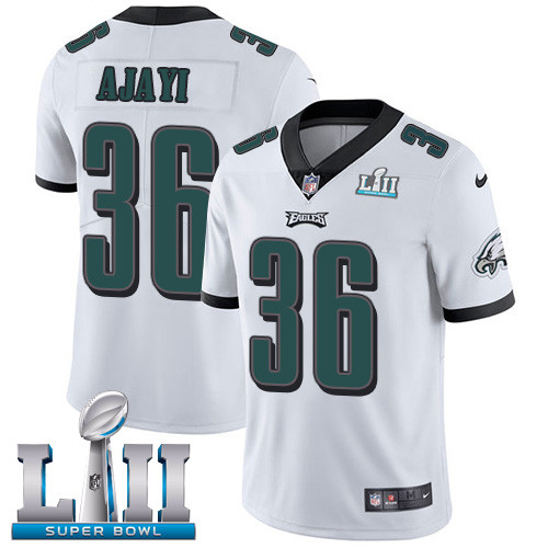  Eagles 36 Jay Ajayi White 2018 Super Bowl LII Vapor Untouchable Player Limited Jersey