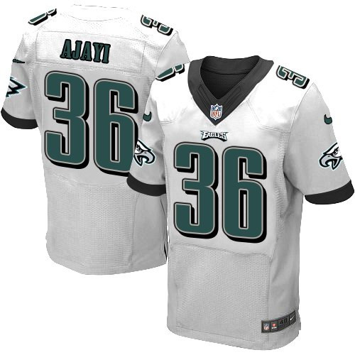  Eagles 36 Jay Ajayi White Elite Jersey