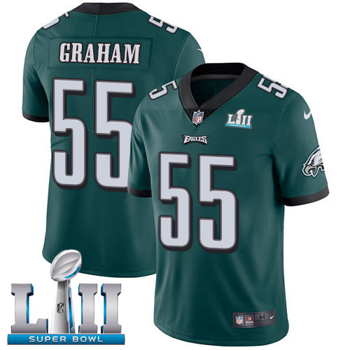  Eagles 55 Brandon Graham Green 2018 Super Bowl LII Vapor Untouchable Player Limited Jersey