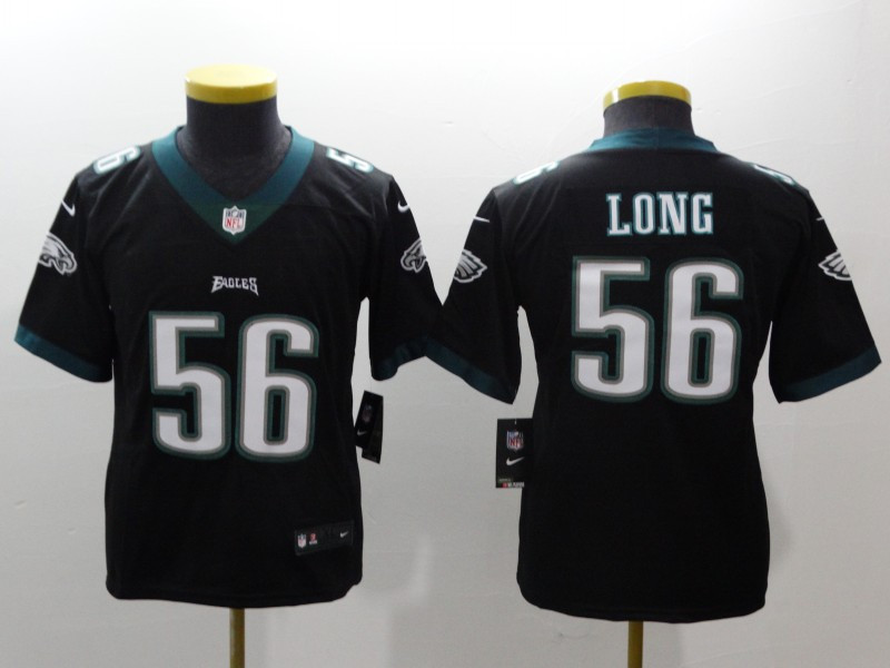  Eagles 56 Chris Long Black Youth Vapor Untouchable Player Limited Jersey