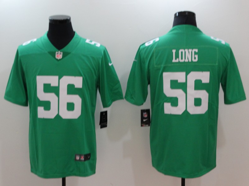  Eagles 56 Chris Long Green Throwback