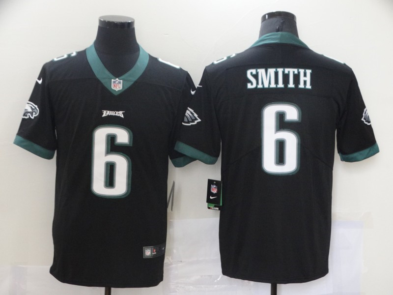 Nike Eagles 6 DeVonta Smith Black 2021 Draft Vapor Limited Jersey