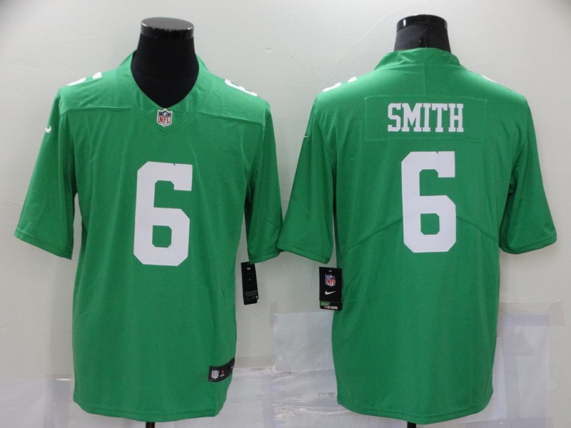 Nike Eagles 6 DeVonta Smith Green 2021 Draft Vapor Limited Jersey
