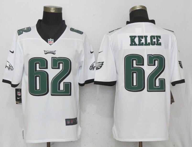  Eagles 62 Jason Kelce White Vapor Untouchable Player Limited Jersey