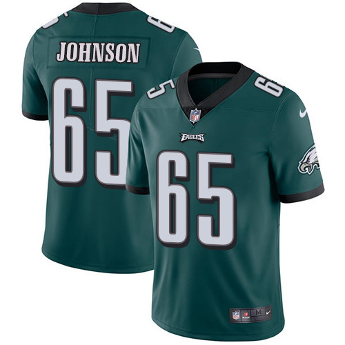  Eagles 65 Lane Johnson Green Vapor Untouchable Player Limited Jersey