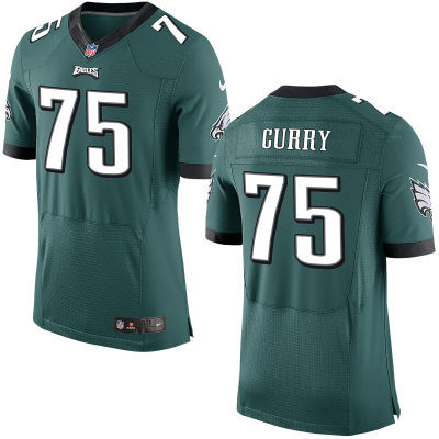  Eagles 75 Curry Vinny Green Elite Jersey