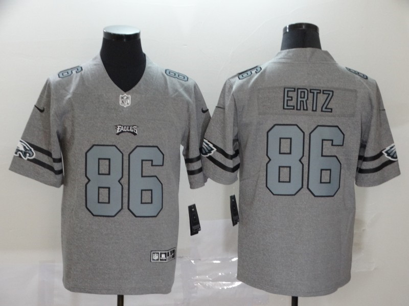 Nike Eagles 86 Zach Ertz 2019 Gray Gridiron Gray Vapor Untouchable Limited Jersey