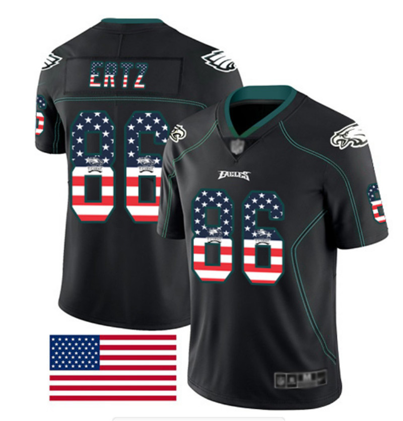 Nike Eagles 86 Zach Ertz Black USA Flash Fashion Limited Jersey