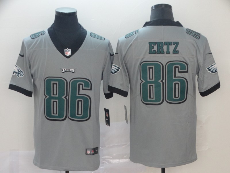 Nike Eagles 86 Zach Ertz Gray Inverted Legend Limited Jersey