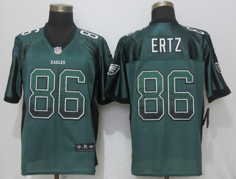  Eagles 86 Zach Ertz Green Drift Fashion Elite Jersey