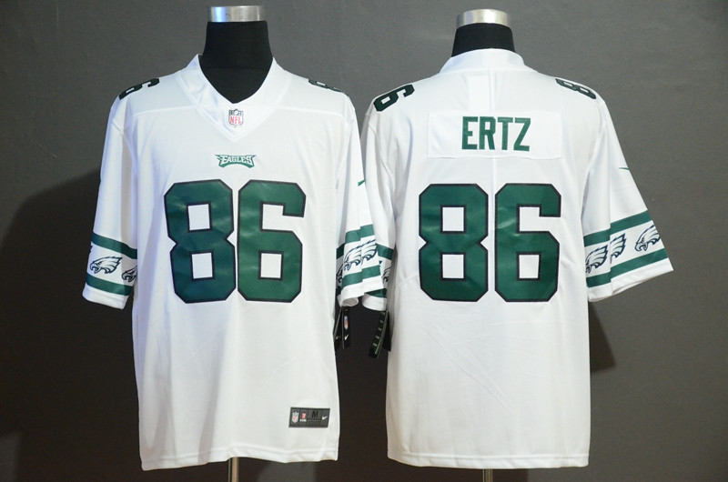 Nike Eagles 86 Zach Ertz White Team Logos Fashion Vapor Limited Jersey