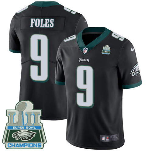  Eagles 9 Nick Foles Black 2018 Super Bowl Champions Vapor Untouchable Player Limited Jersey