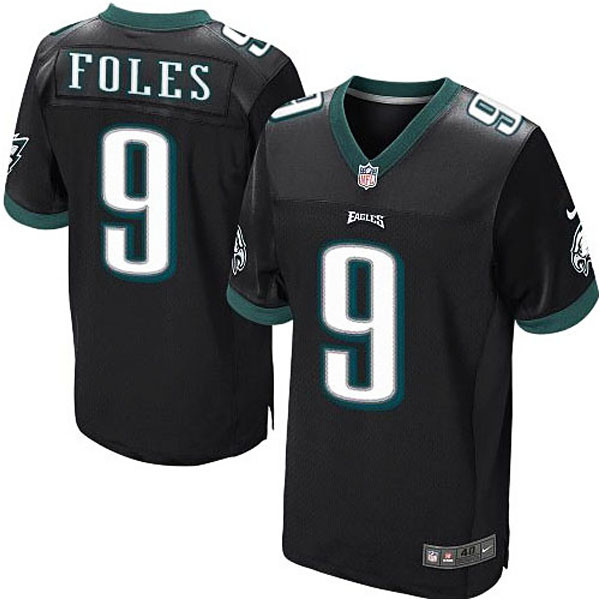  Eagles 9 Nick Foles Black Elite Jersey