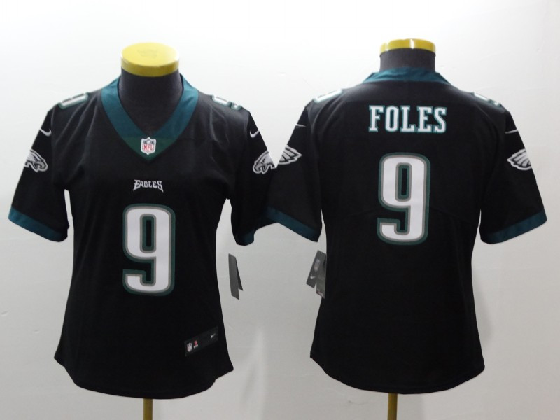  Eagles 9 Nick Foles Black Women Vapor Untouchable Player Limited Jersey