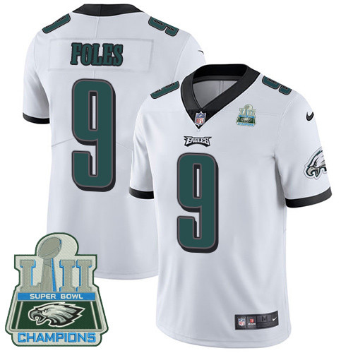  Eagles 9 Nick Foles White 2018 Super Bowl Champions Vapor Untouchable Player Limited Jersey