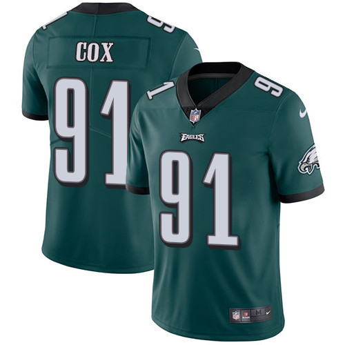  Eagles 91 Fletcher Cox Green Vapor Untouchable Player Limited Jersey