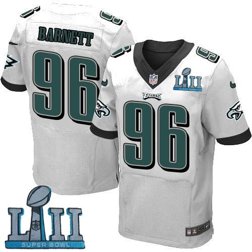  Eagles 96 Derek Barnett White 2018 Super Bowl LII Elite Jersey