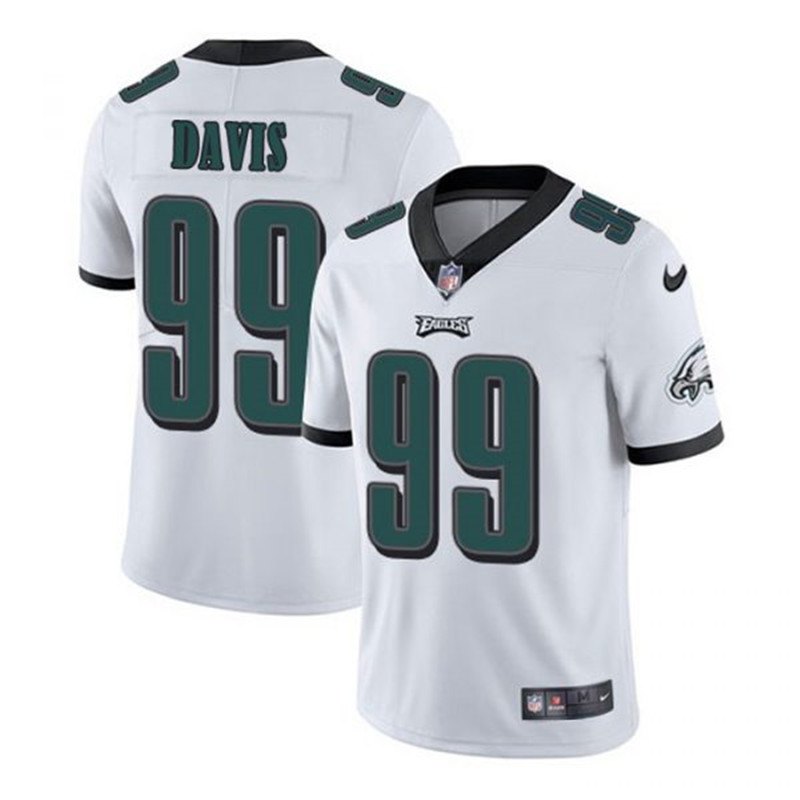 Nike Eagles 99 Jordan Davis White 2022 NFL Draft Vapor Untouchable Limited Jersey