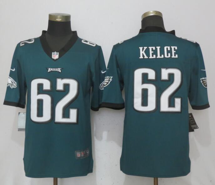  Eagles Jason Kelce Green Vapor Untouchable Player Limited Jersey