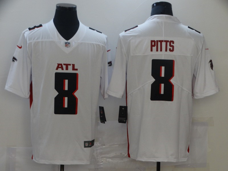 Nike Falcons 1 Kyle Pitts White 2021 NFL Draft Vapor Untouchable Limited Jersey