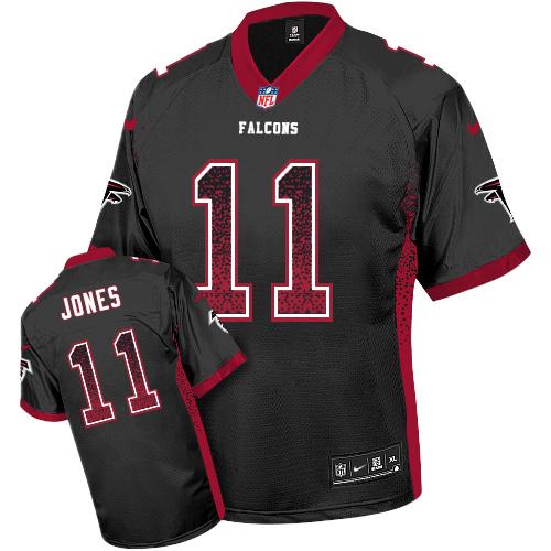  Falcons 11 Julio Jones Black Alternate Men's Stitched NFL Elite Drift Fashion Jersey