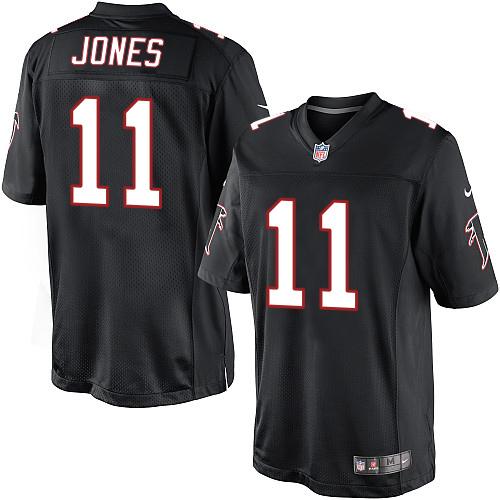 Falcons 11 Julio Jones Black Alternate Men Stitched NFL Limited Jersey