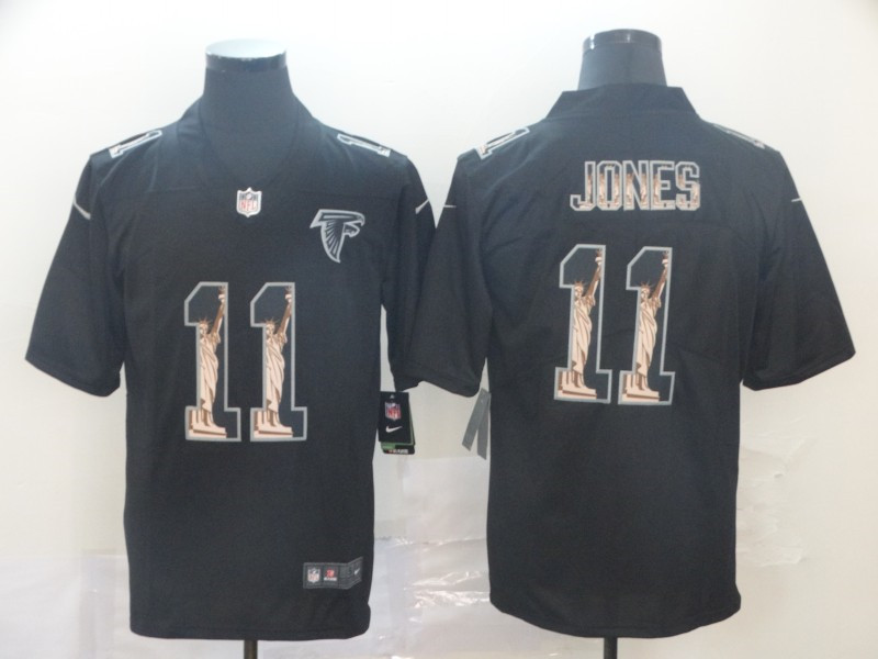 Nike Falcons 11 Julio Jones Black Statue of Liberty Limited Jersey