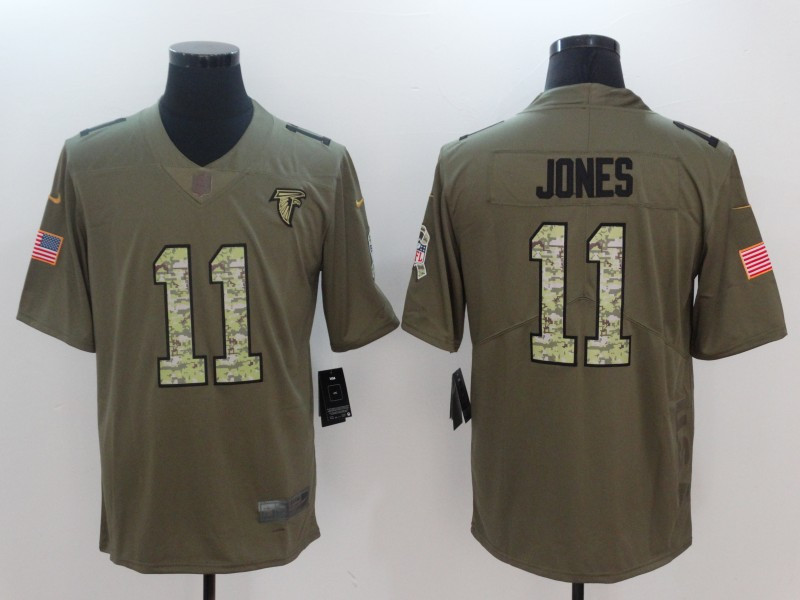  Falcons 11 Julio Jones Olive Camo Salute To Service Limited Jersey