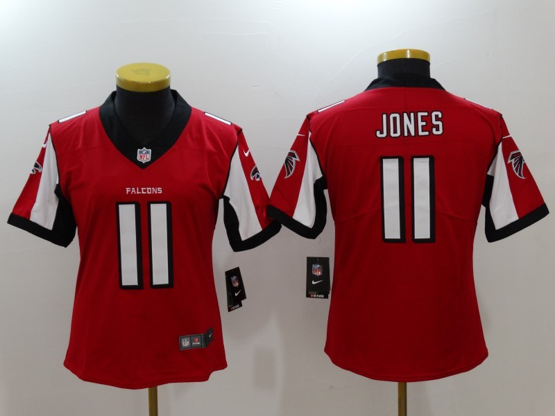  Falcons 11 Julio Jones Red Vapor Untouchable Women Limited Jersey