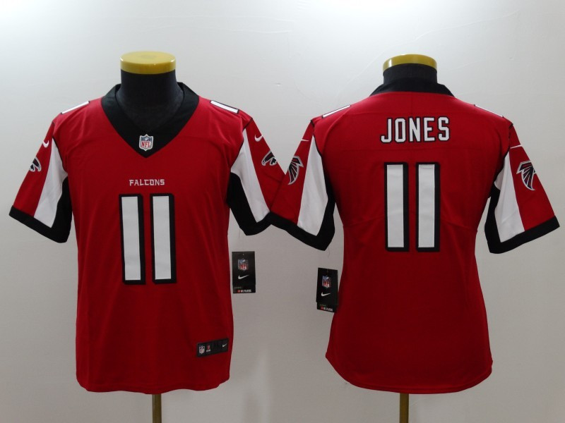 Falcons 11 Julio Jones Red Vapor Untouchable Youth Limited Jersey