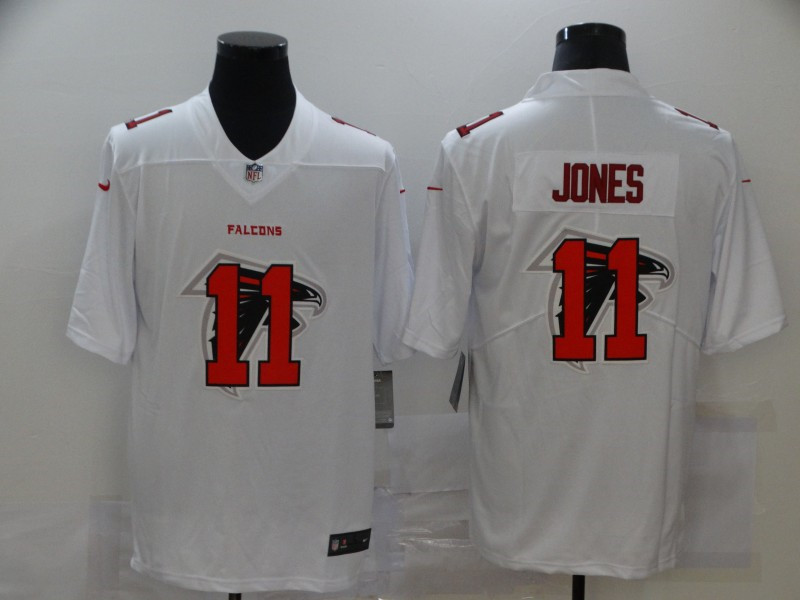 Nike Falcons 11 Julio Jones White Shadow Logo Limited Jersey