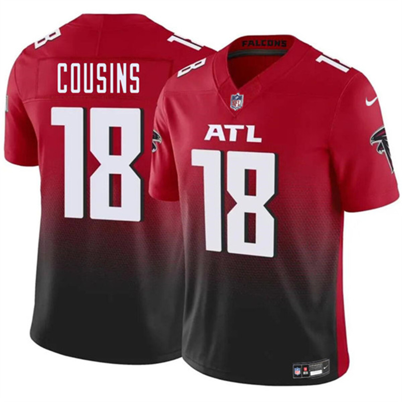 Nike Falcons 18 Kirk Cousins Red Vapor Untouchable Limited Jersey