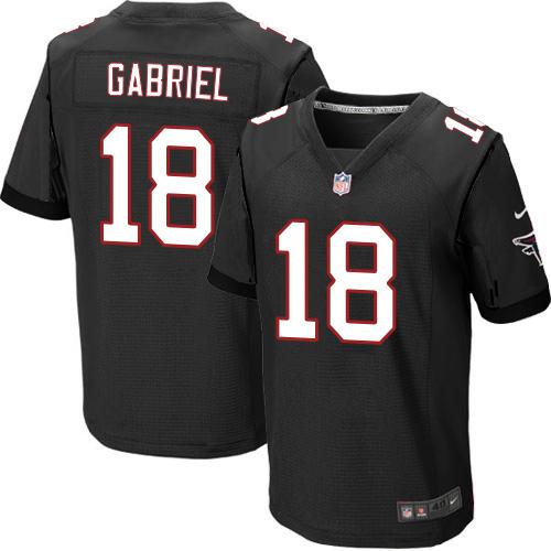  Falcons 18 Taylor Gabriel Black Alternate Men Stitched NFL Elite Jersey