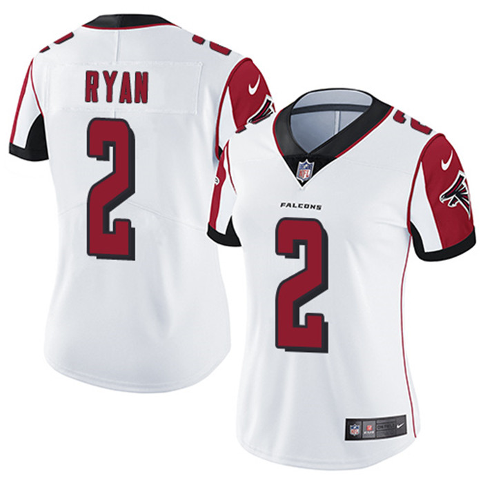  Falcons 2 Matt Ryan White Women Vapor Untouchable Limited Jersey