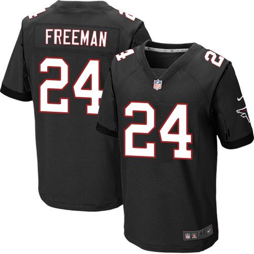  Falcons 24 Devonta Freeman Black Alternate Men Stitched NFL Elite Jersey