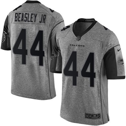  Falcons 44 Vic Beasley Jr Gray Men's Stitched NFL Limited Gridiron Gray Jersey