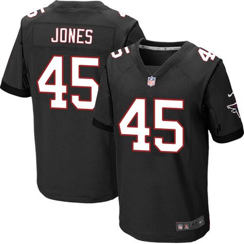  Falcons 45 Deion Jones Black Alternate Men Stitched NFL Elite Jersey