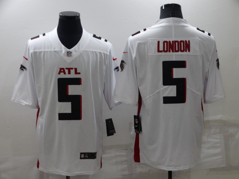 Nike Falcons 5 Drake London White 2022 NFL Draft Vapor Untouchable Limited Jersey